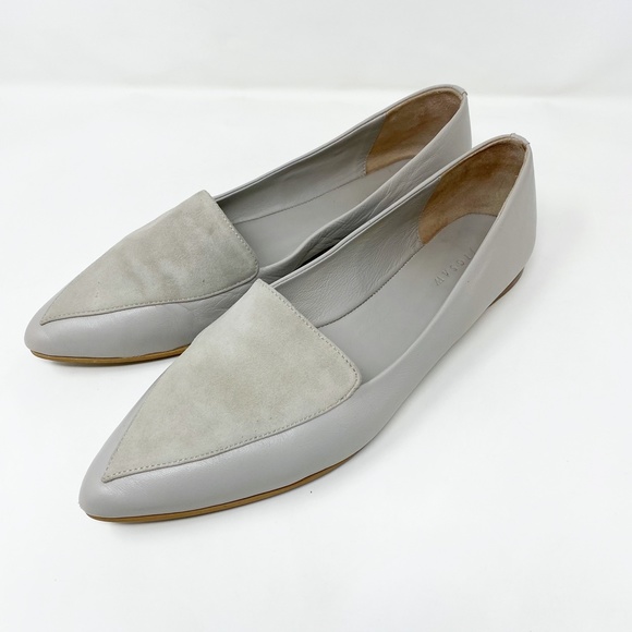 Jigsaw London Camille Pointed Toe Suede Flats 10 - Picture 1 of 8